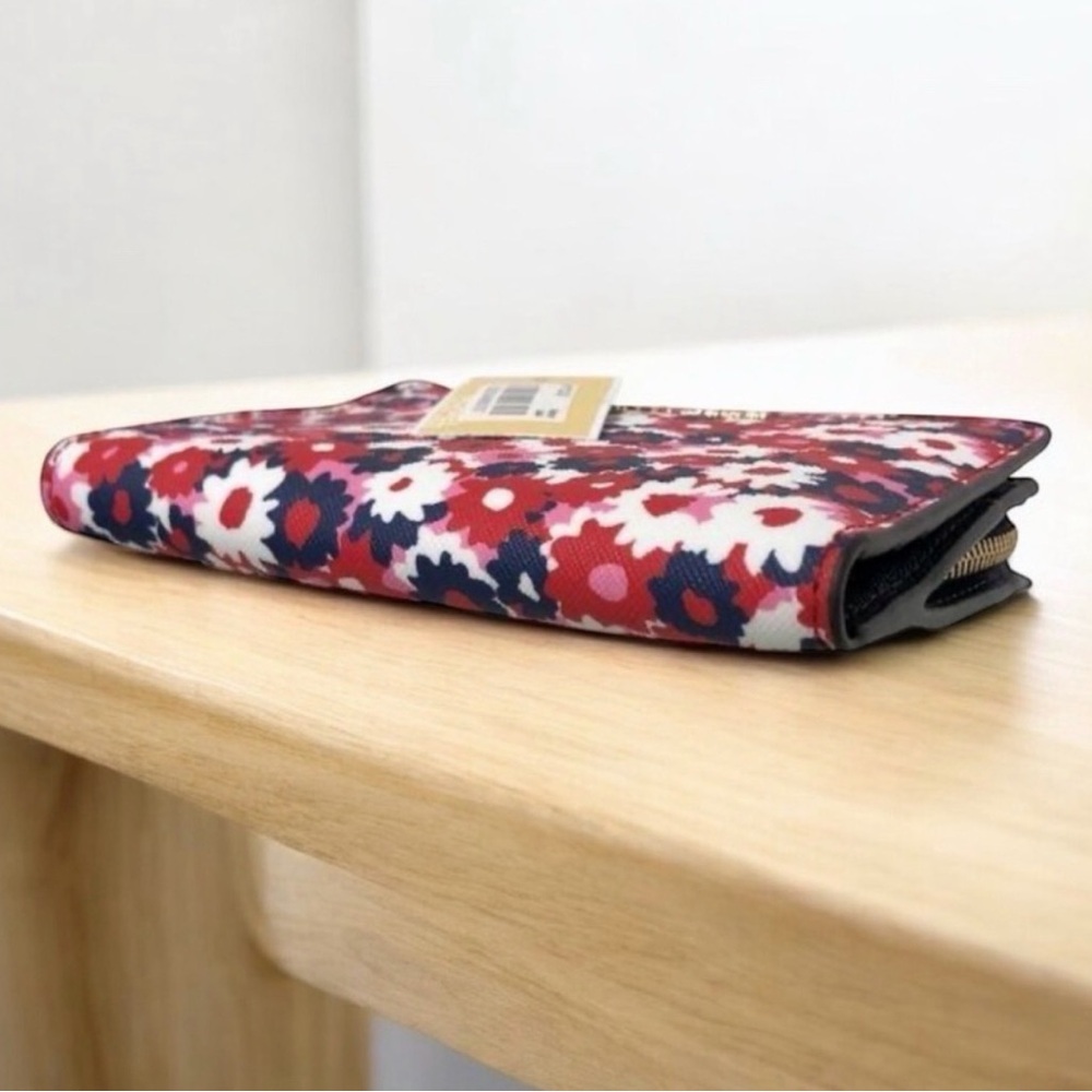 Michael Kors NWT Begonia Floral Carryall Wallet & Card Case Set - 2 Piece - Picture 7 of 11
